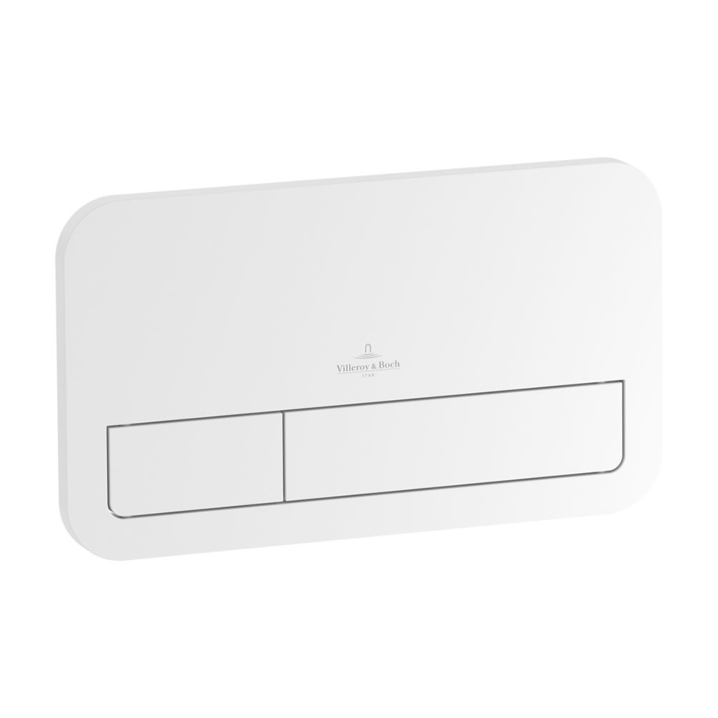 Cutout image of Villeroy & Boch Viconnect E200 White Dual Flush Plate